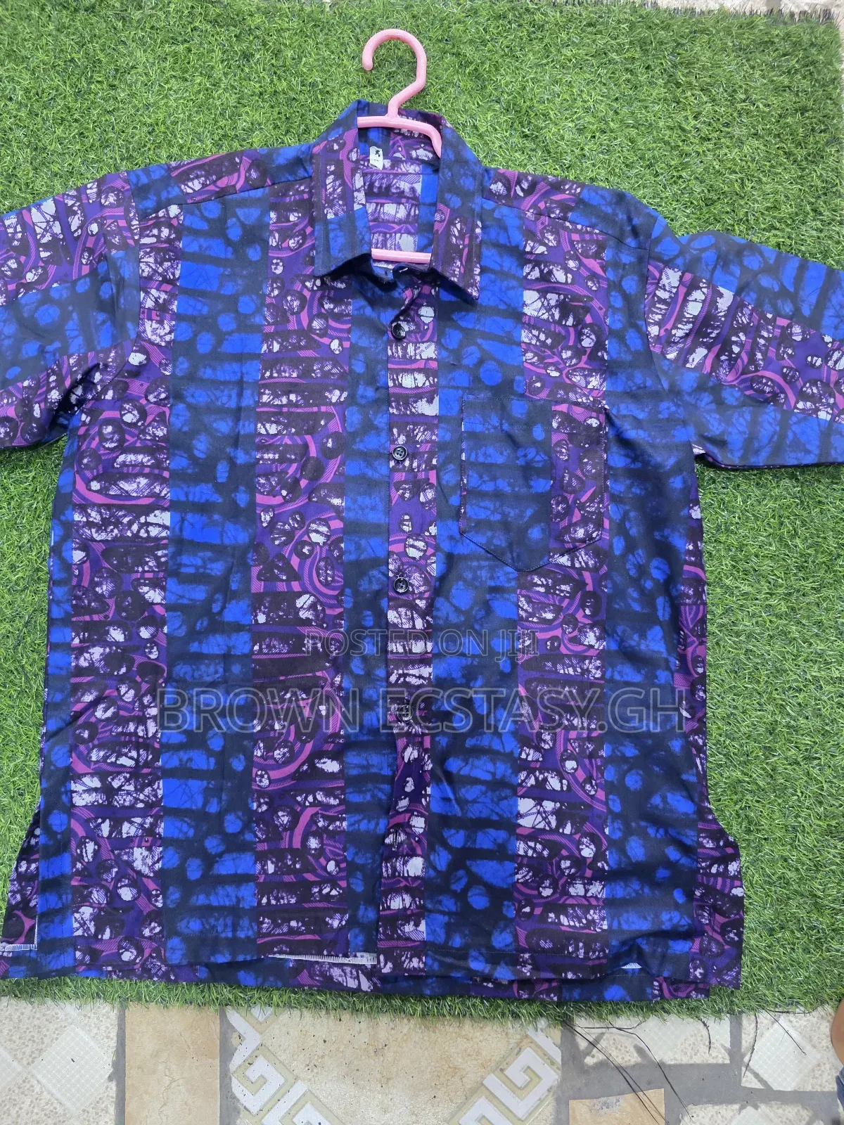 Men's African Wear Shorts Sleeve Shirts (Swipe for More Designs)