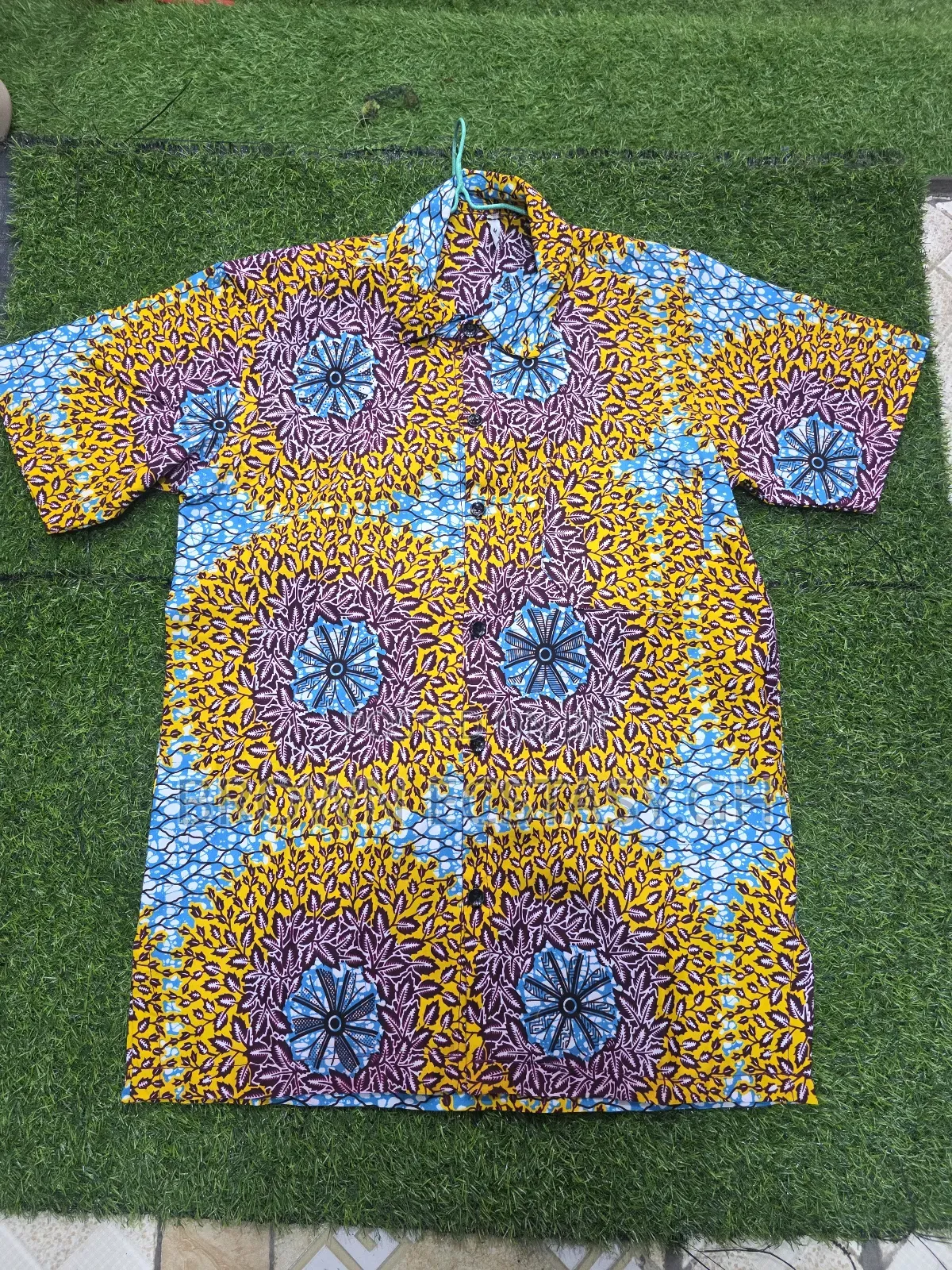 Men's African Wear Shorts Sleeve Shirts (Swipe for More Designs)