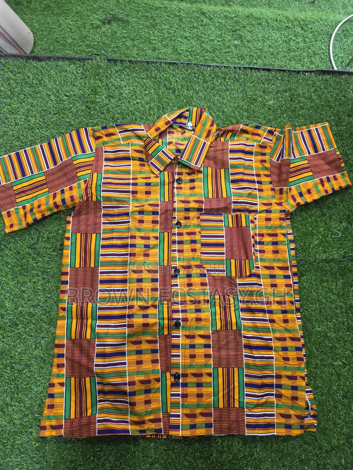 Men's African Wear Shorts Sleeve Shirts (Swipe for More Designs)