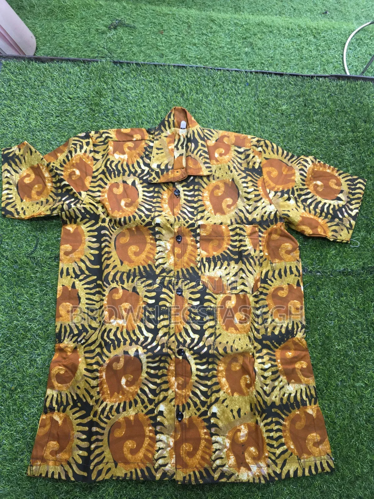 Men's African Wear Shorts Sleeve Shirts (Swipe for More Designs)