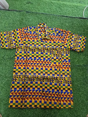 Men's African Wear Shorts Sleeve Shirts (Swipe for More Designs)