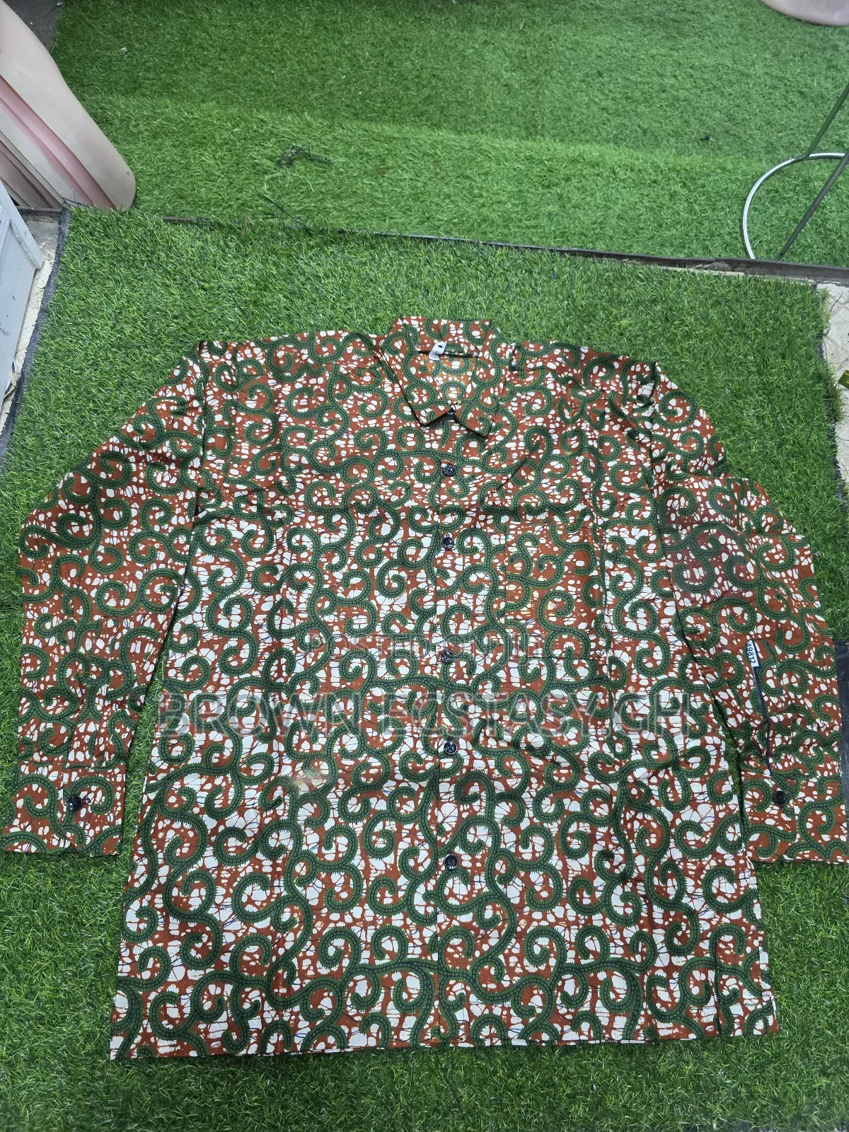 Men's African Print Long Sleeve Shirts (Swipe for More Designs)