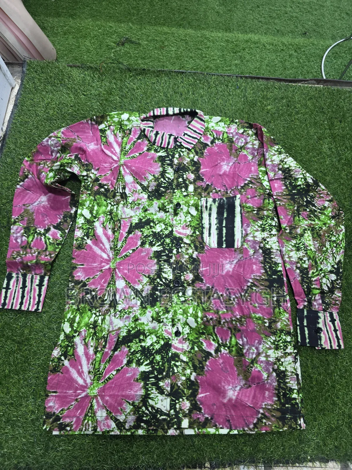 Men's African Print Long Sleeve Shirts (Swipe for More Designs)