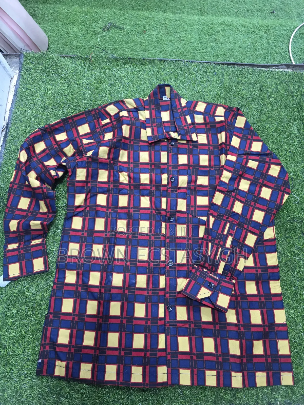 Men's African Print Long Sleeve Shirts (Swipe for More Designs)