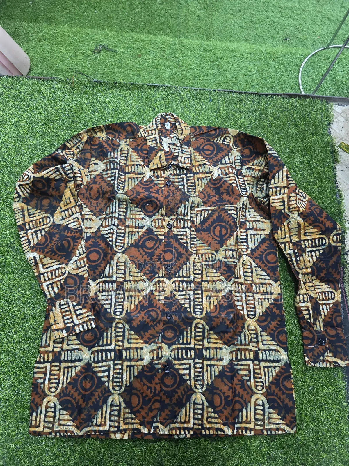 Men's African Print Long Sleeve Shirts (Swipe for More Designs)