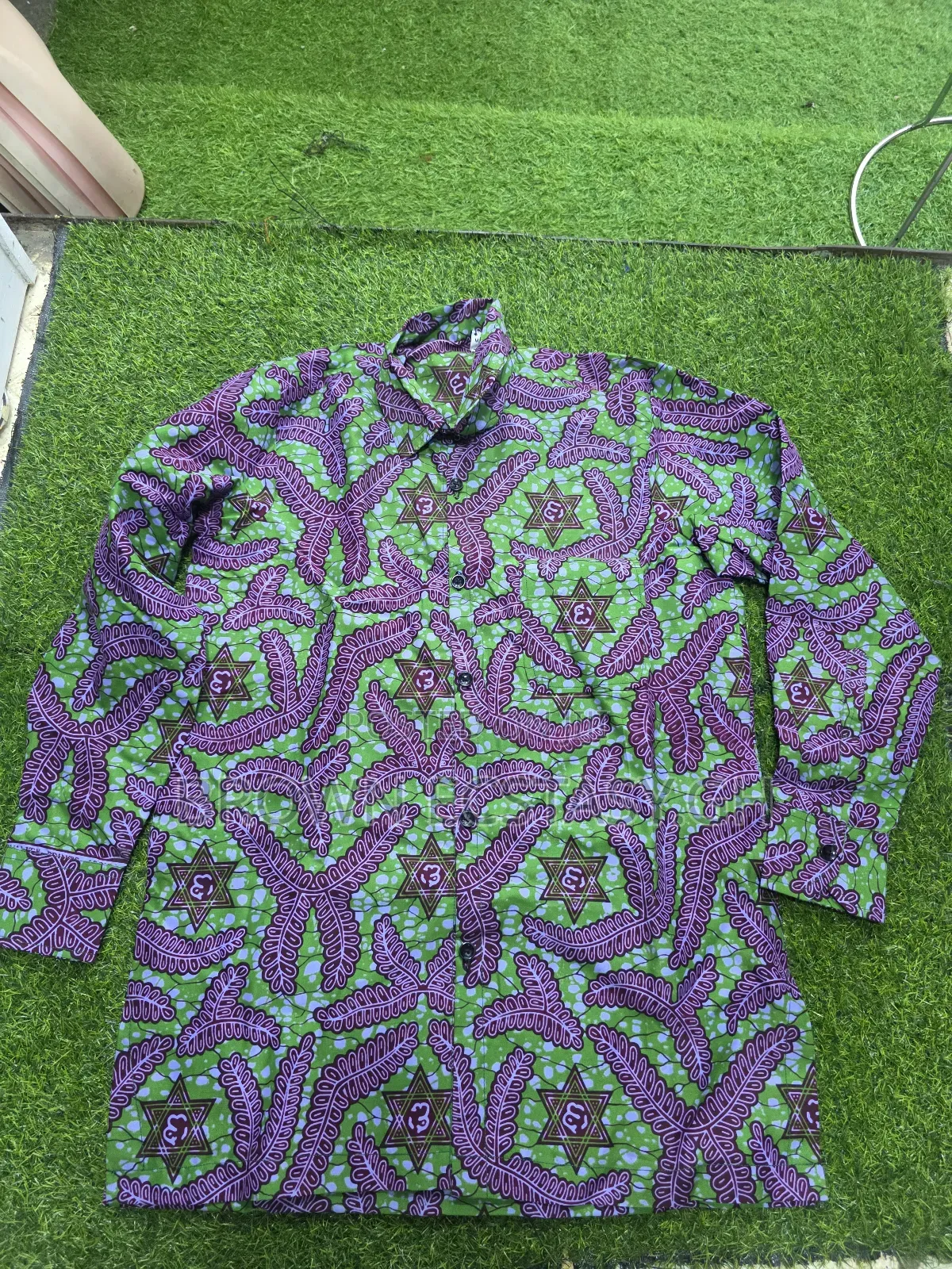 Men's African Print Long Sleeve Shirts (Swipe for More Designs)