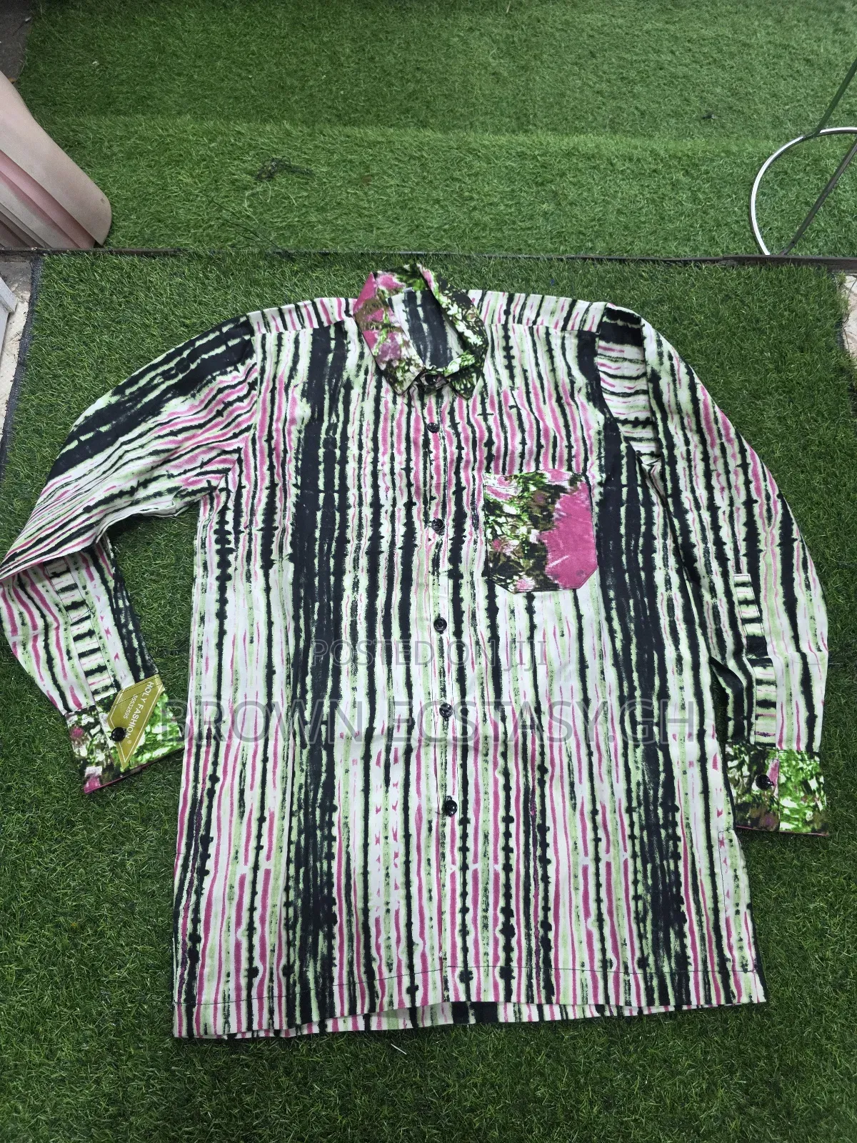 Men's African Print Long Sleeve Shirts (Swipe for More Designs)