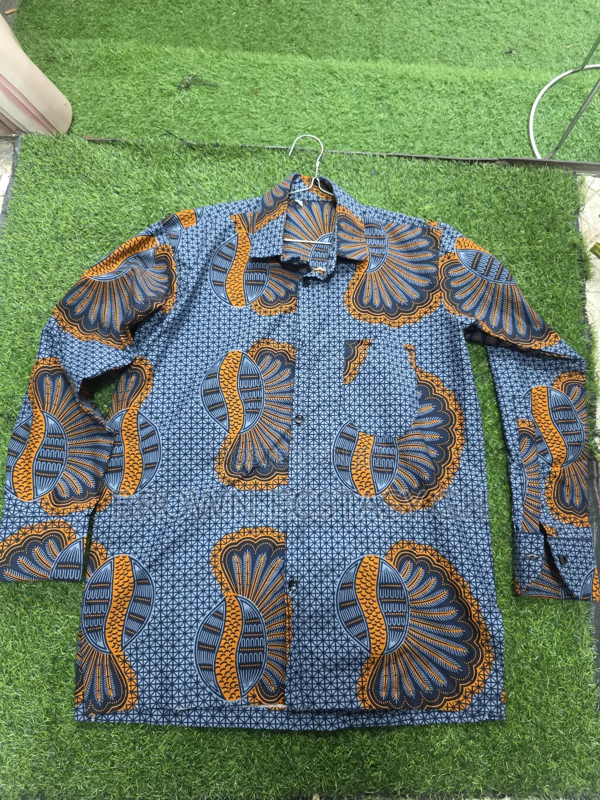 Men's African Print Long Sleeve Shirts (Swipe for More Designs)