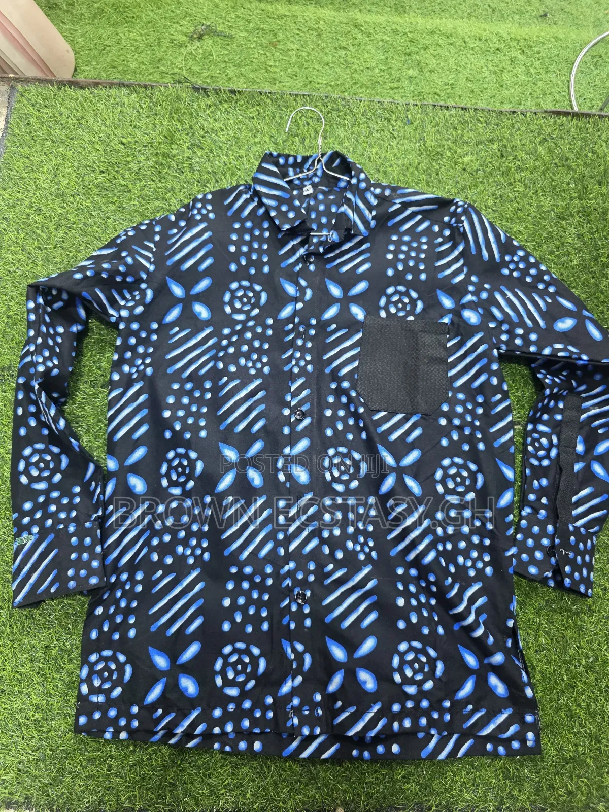 Men's African Print Long Sleeve Shirts (Swipe for More Designs)
