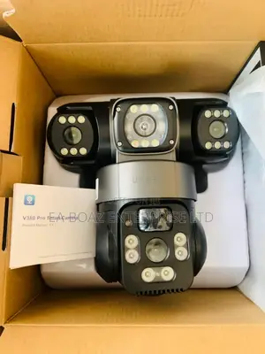 4g 9mp 3 Lens PTZ Solar Smart Camera V380 Pro