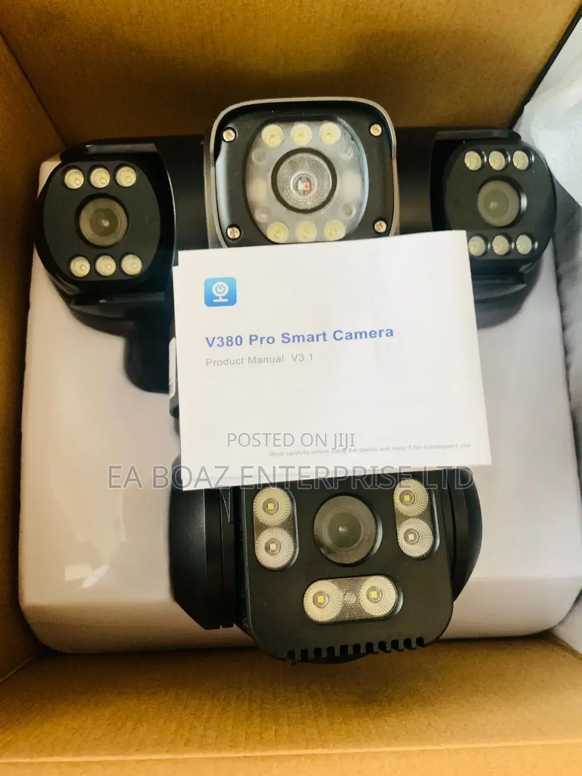 V380 Pro Wifi 3 Lens PTZ Solar Smart Camera