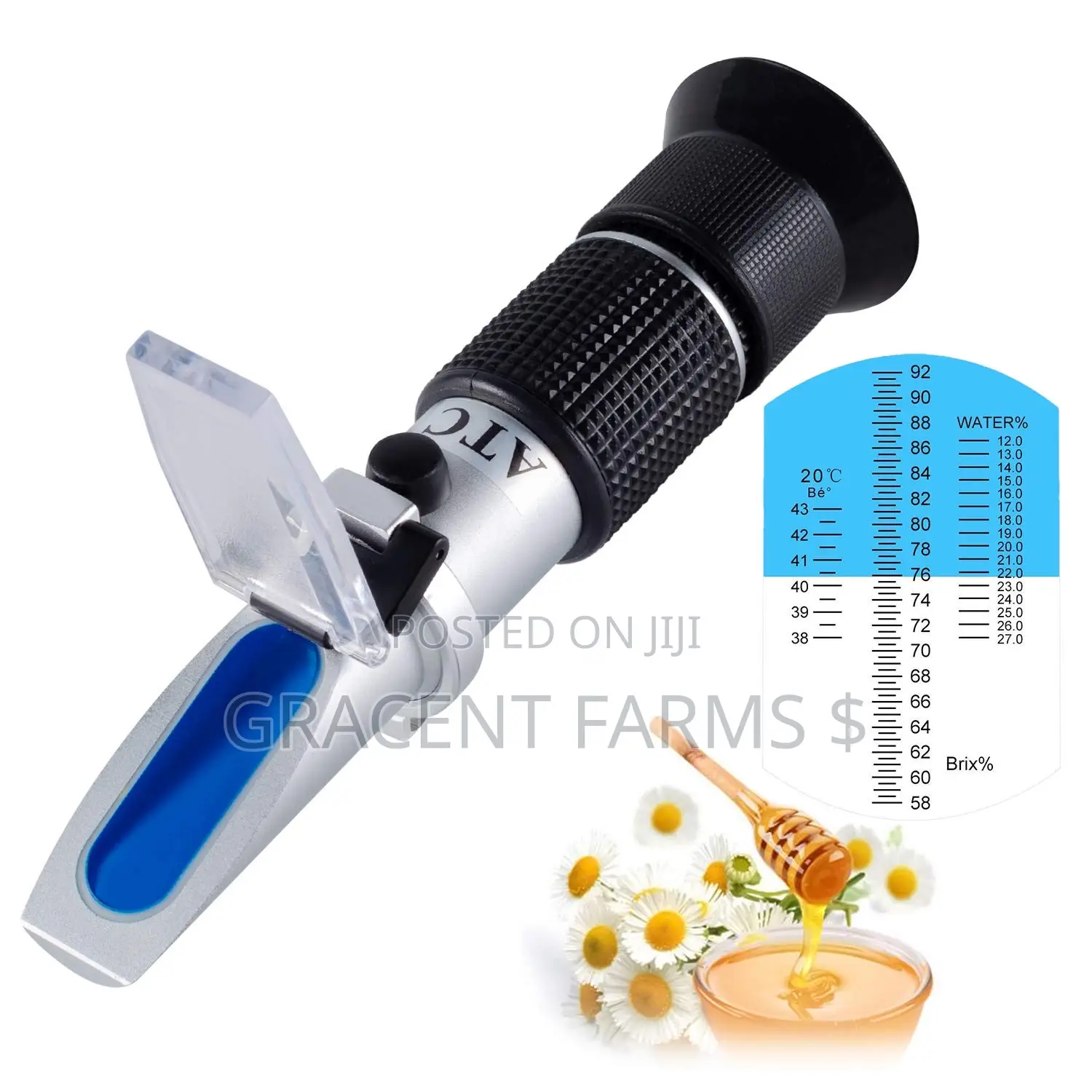 Honey Refractometer (Sugar and Water Level Test)