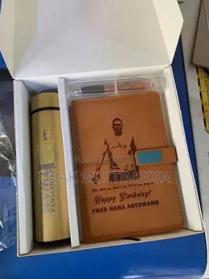 Flask, Diary and Pen Customize
