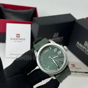 Naviforce Sports Leather Waterproof Watch