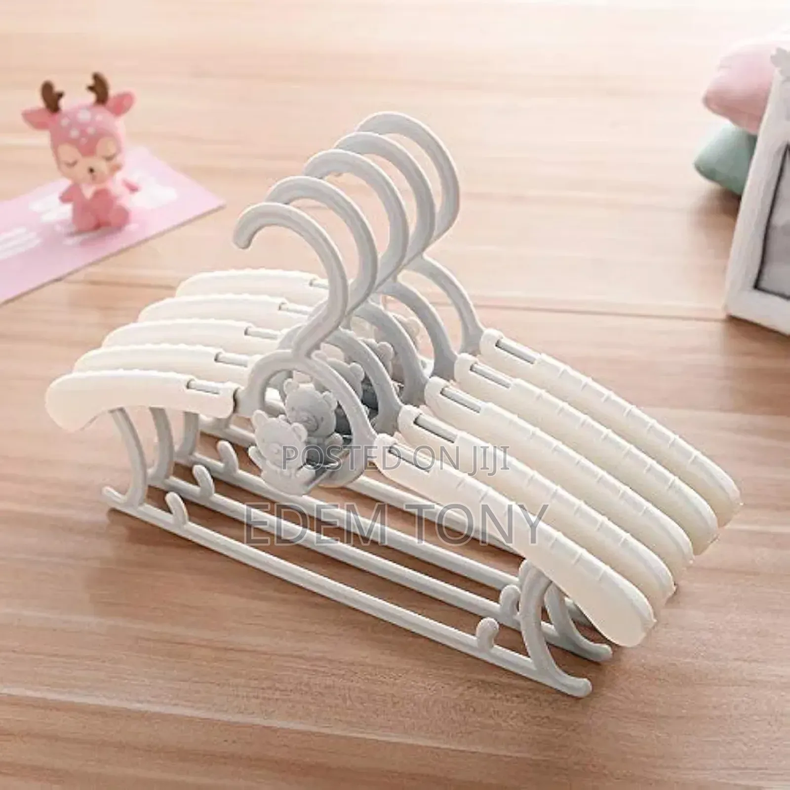 Adjustable Plastic Baby Clothes Hangers- 10pcs
