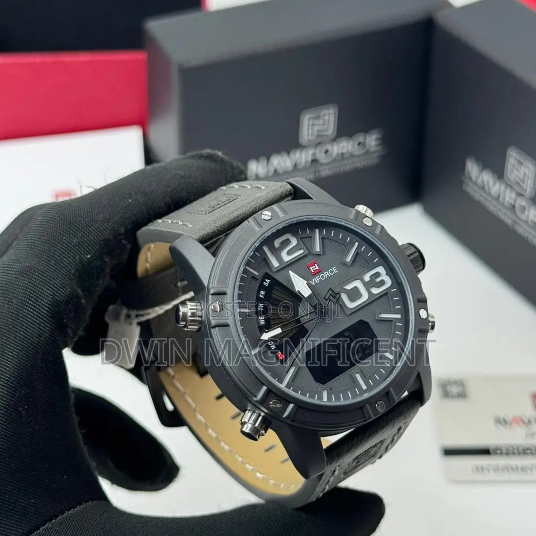 Naviforce Nf9095 Men's Luxury Analog and Digital Quartz Sport Watch
