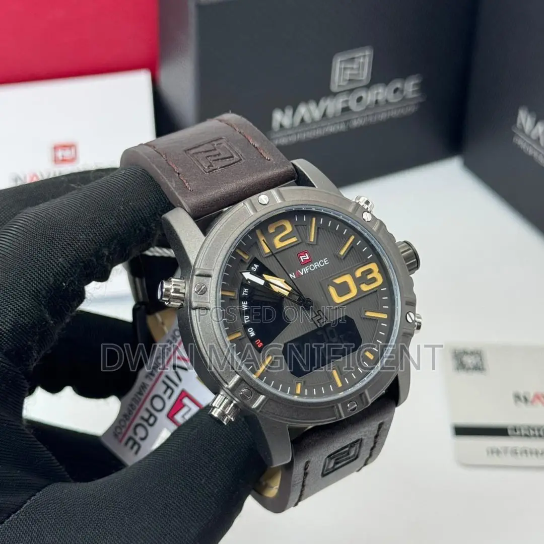 Naviforce Nf9095 Men's Luxury Analog and Digital Quartz Sport Watch