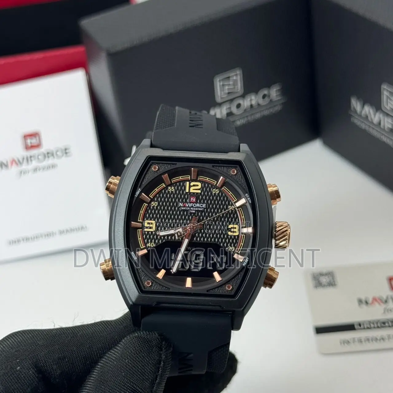 Naviforce Nf9242 Men's Dual Display Analog-Digital Watch