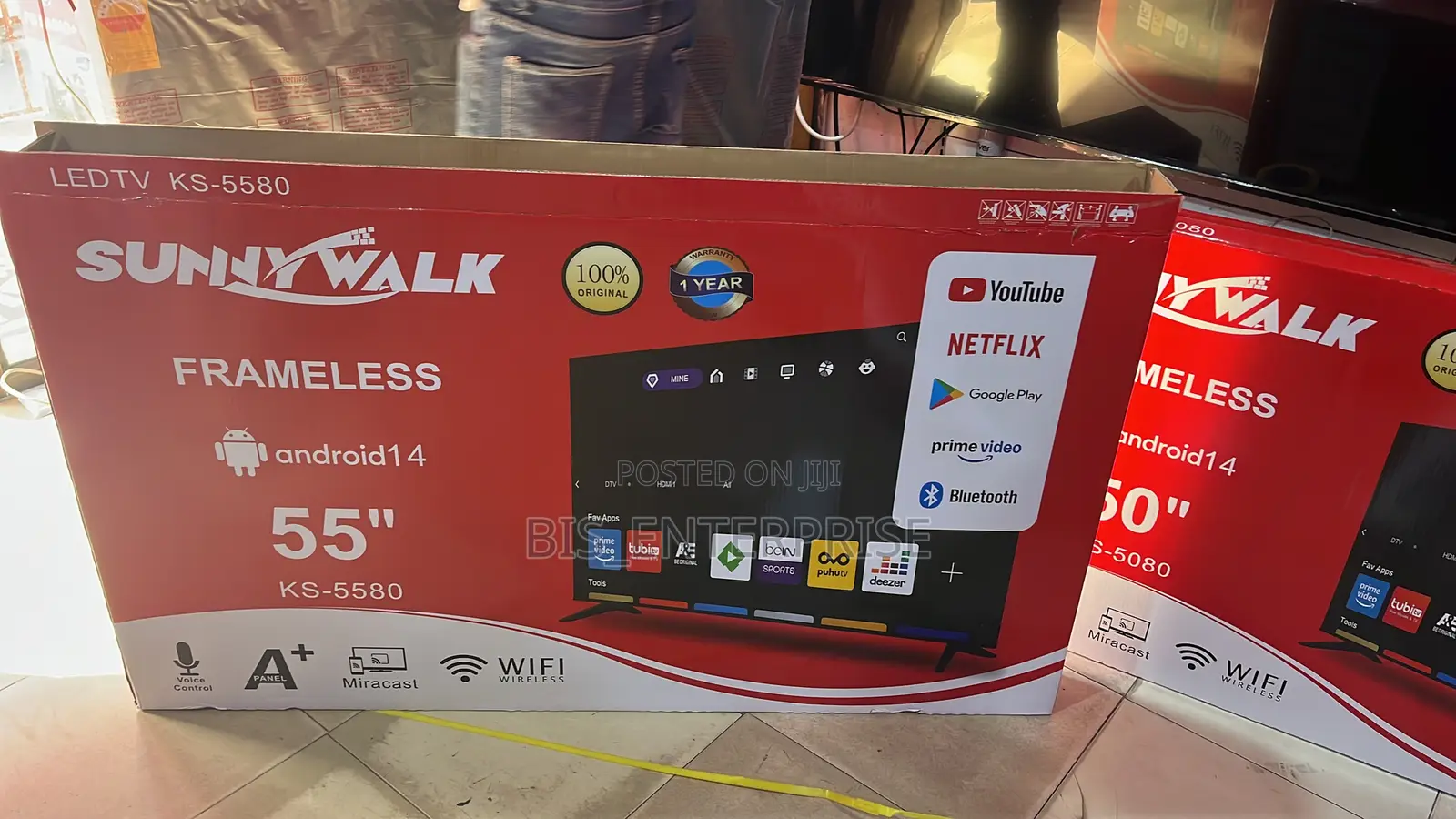 Sunny Walk Frameless (Android 14) 55” Tv