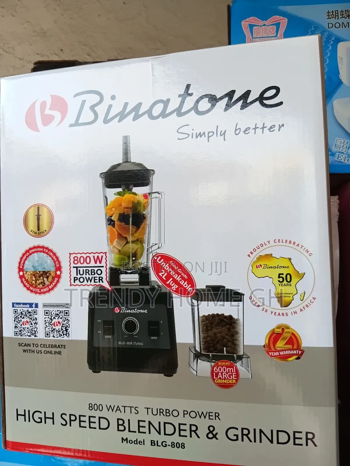 Binatone Heavy Duty Blender With 2 Cups Powerful Durable