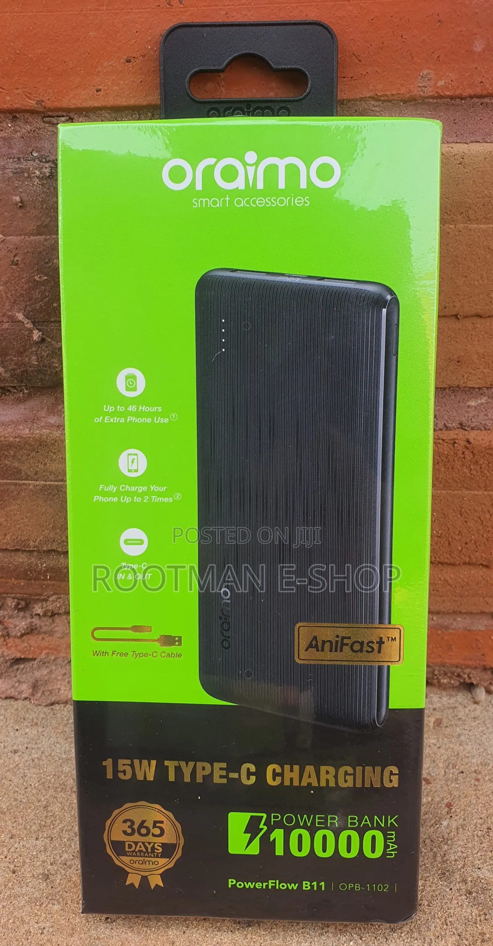 Oraimo Powerflow B11 10000mah 15w Power Bank