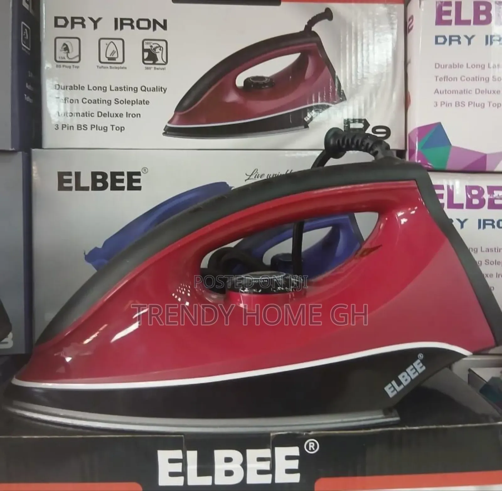 Original Elbee Dry Iron Available. Perfect for Pressing Clothes.