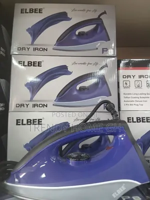 Original Elbee Dry Iron Available. Perfect for Pressing Clothes.