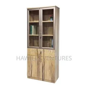 Bookshelf With Glass and Solid Door