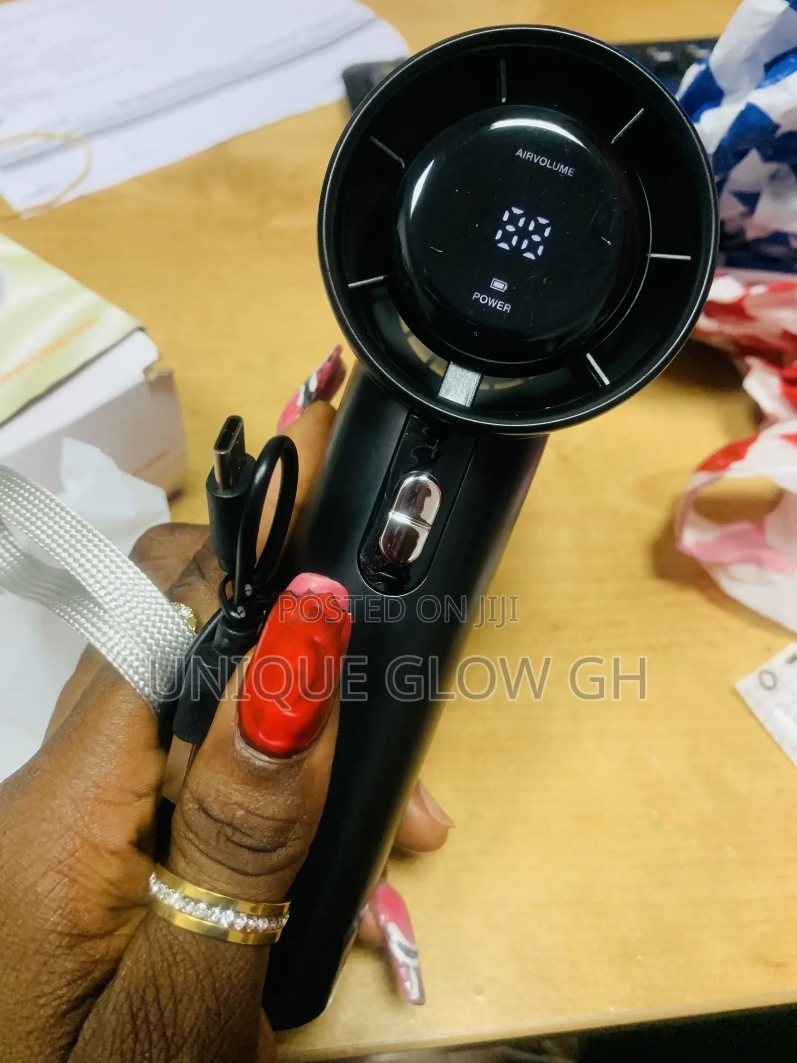 Mini Hand Held Portable Desk Fan Cooler