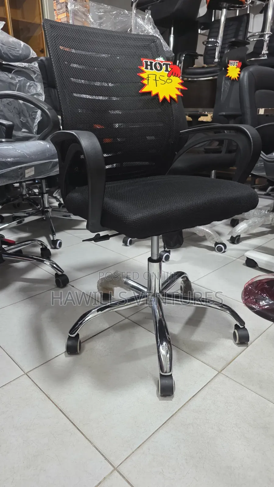 Low- Back Mesh Ergonomic Office Swivel Chair