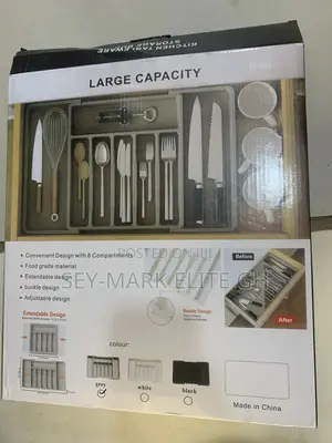 Expandable Plastice Cutlery Drawer Organizer