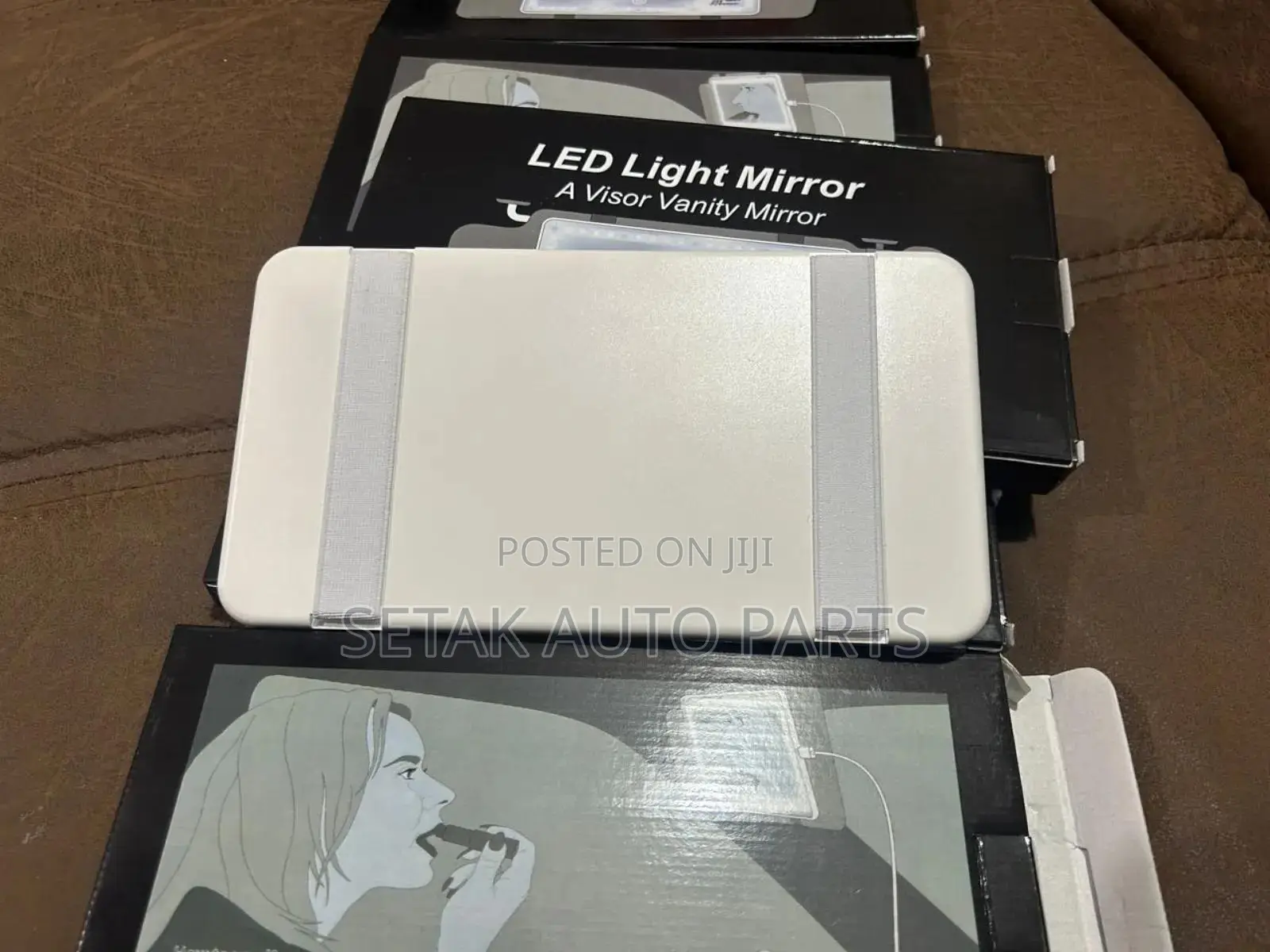 Car Led Makeup Mirror Visor Touch Screen