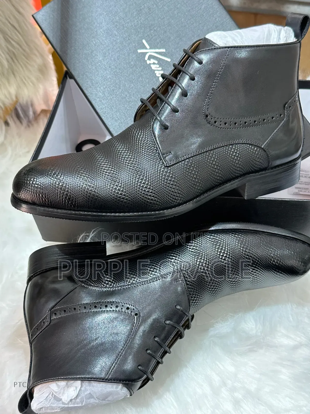 Black Leather Ankle Boots