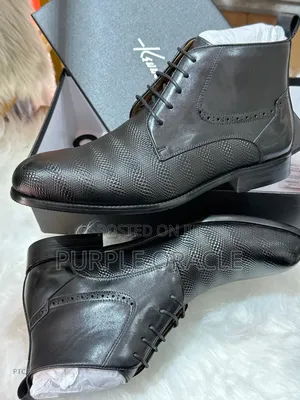 Black Leather Ankle Boots