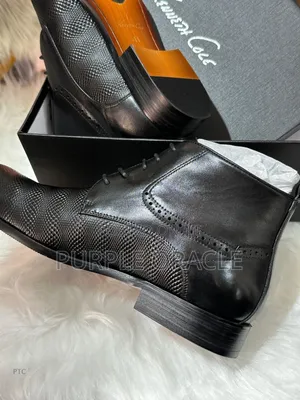 Black Leather Ankle Boots