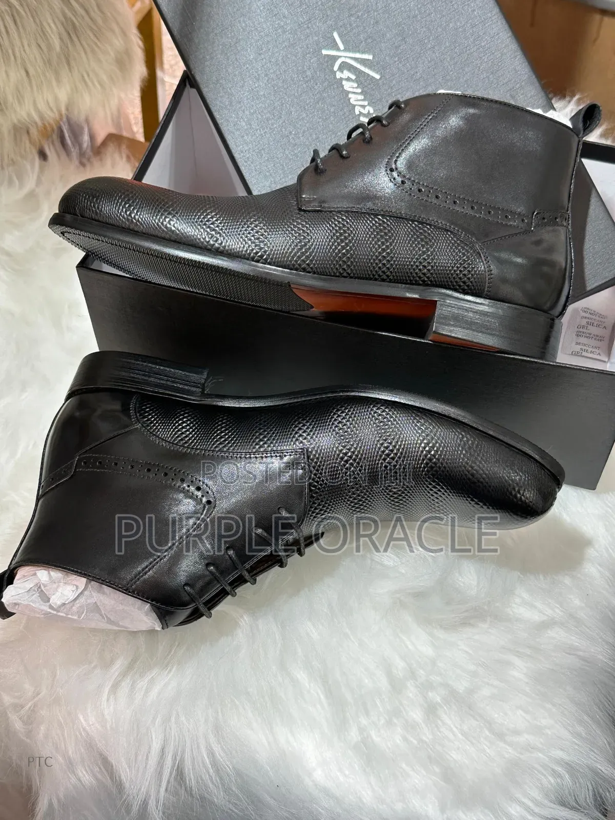 Black Leather Ankle Boots