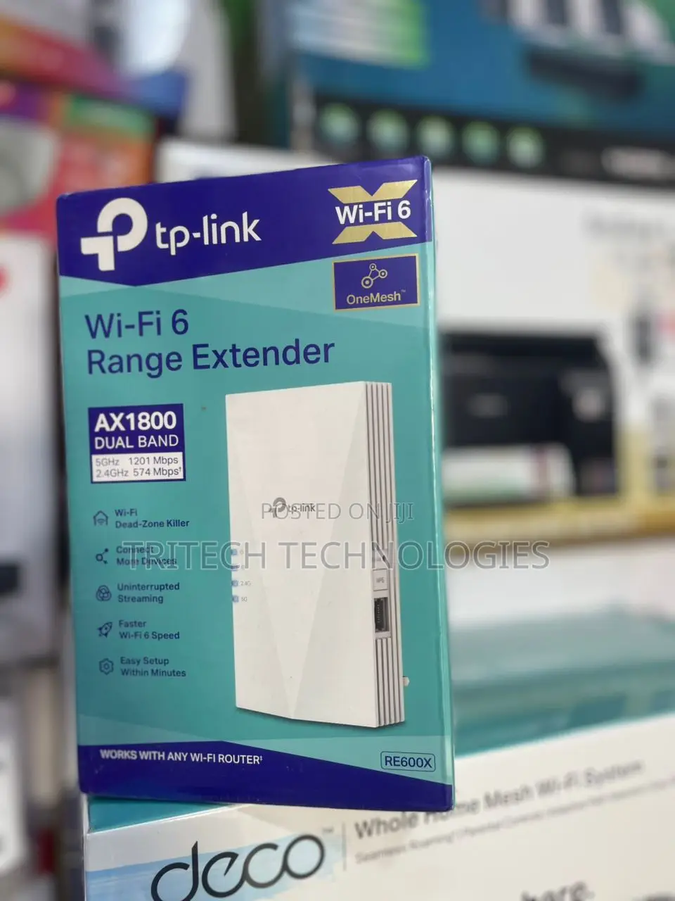 Tp-link Wifi Range Extender Re605x Ax1800 Wifi 6