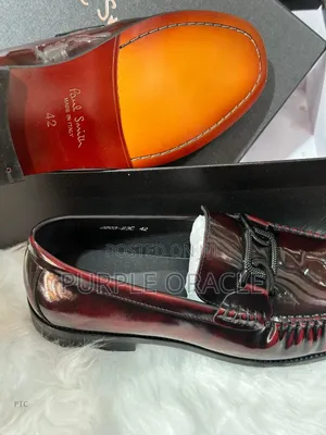 The Paul Smith Italian Calfskin Bit Loafer In Burnished Oxblood