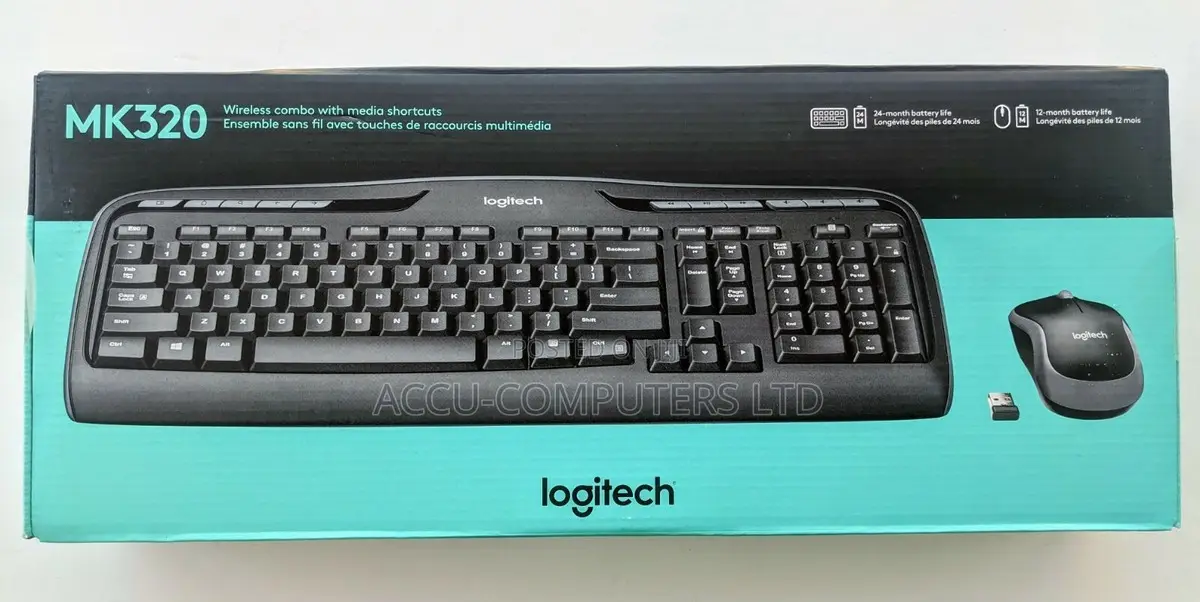 Logitech Mk320 Keyboard Mouse Set