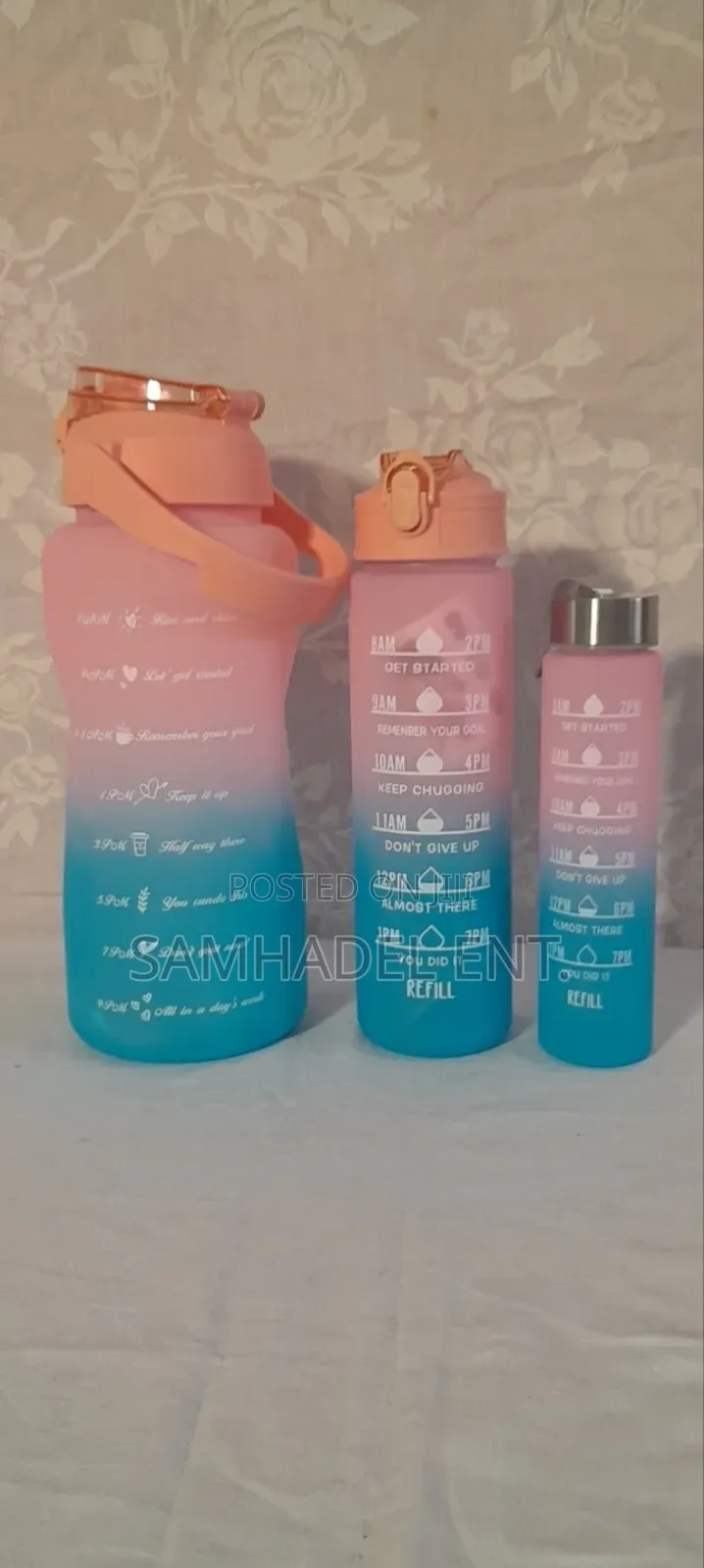 3 Pcs Set Bpa Free Water Bottle