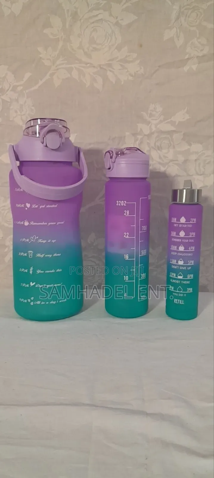 3 Pcs Set Bpa Free Water Bottle