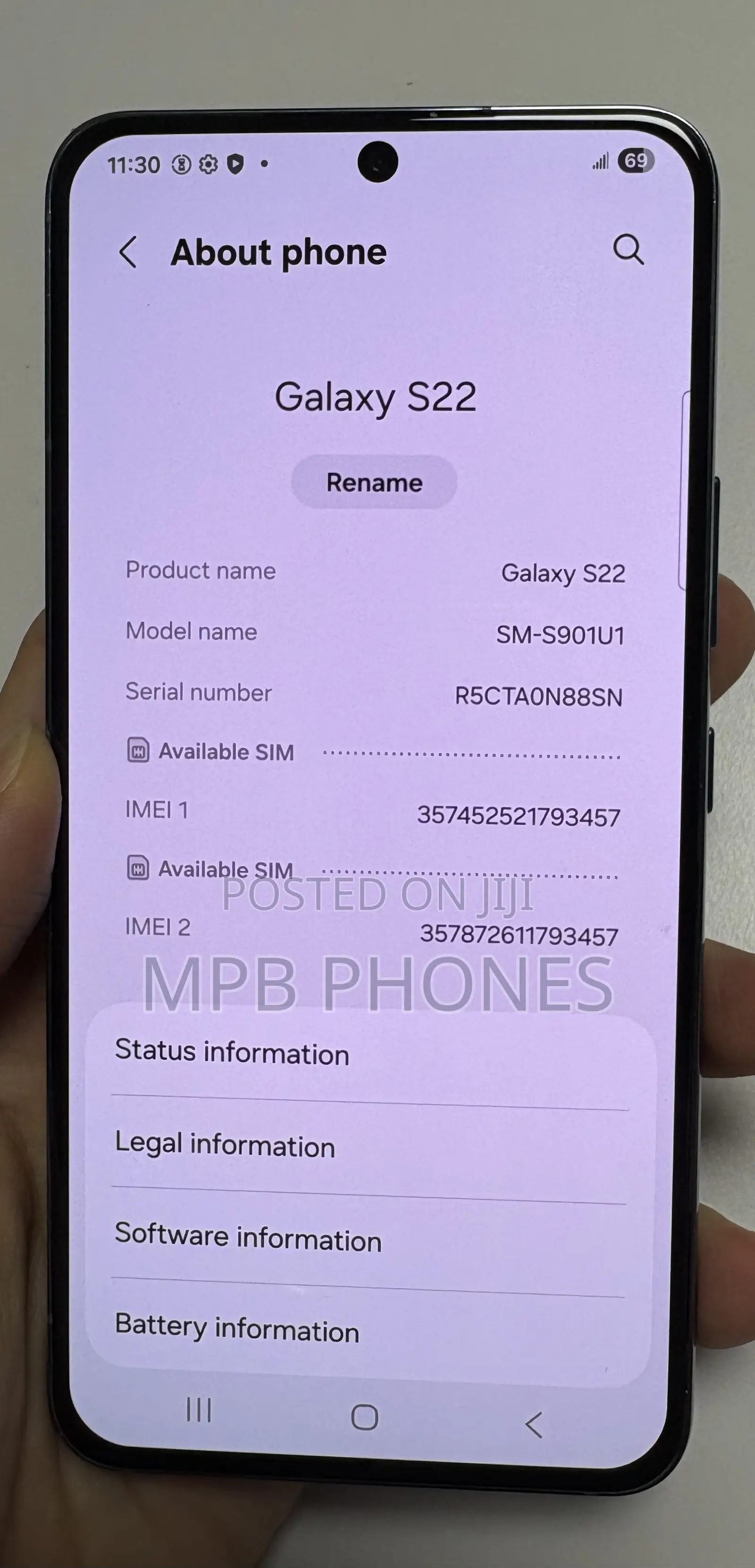Samsung Galaxy S22 5G 128 GB Green