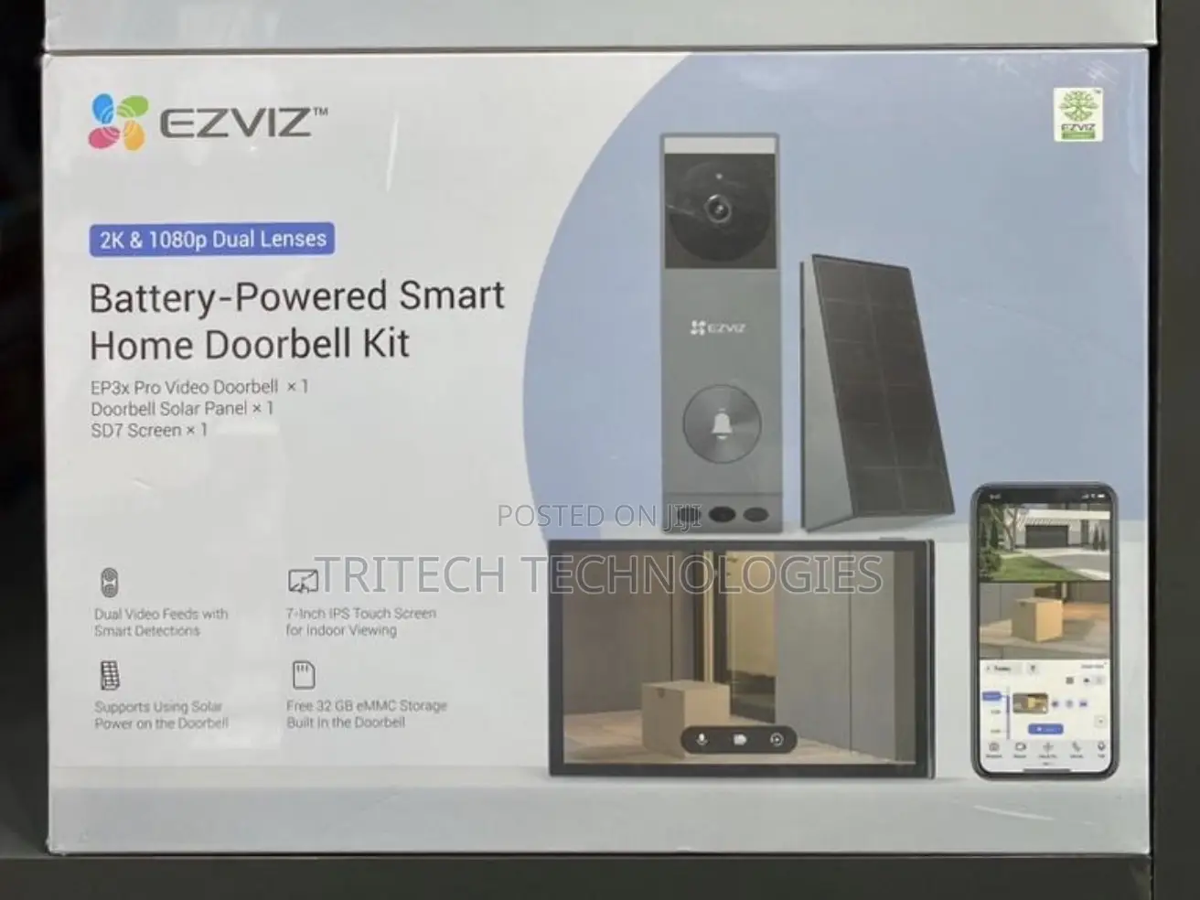 Ezviz Ep3x/Sd7 Video Door Bell Kit