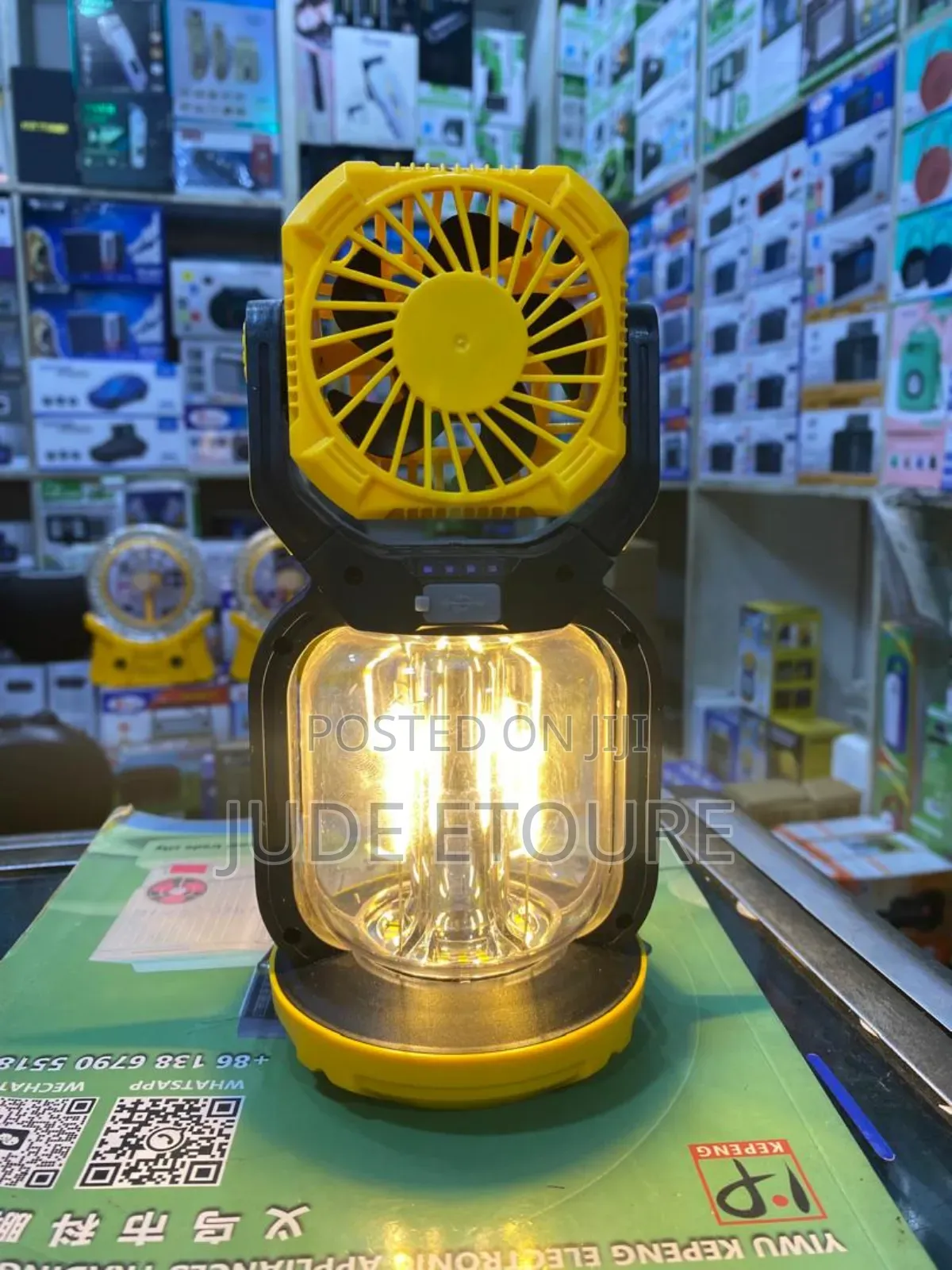 Multifunctional Camping Lamp With Fan