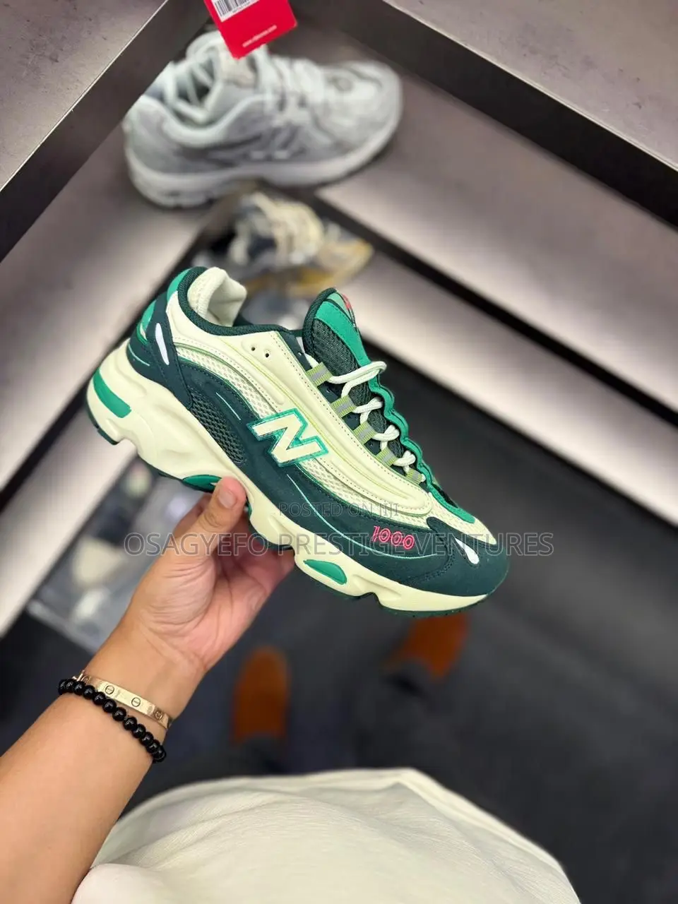 Quality New Balance 1000 Green/White