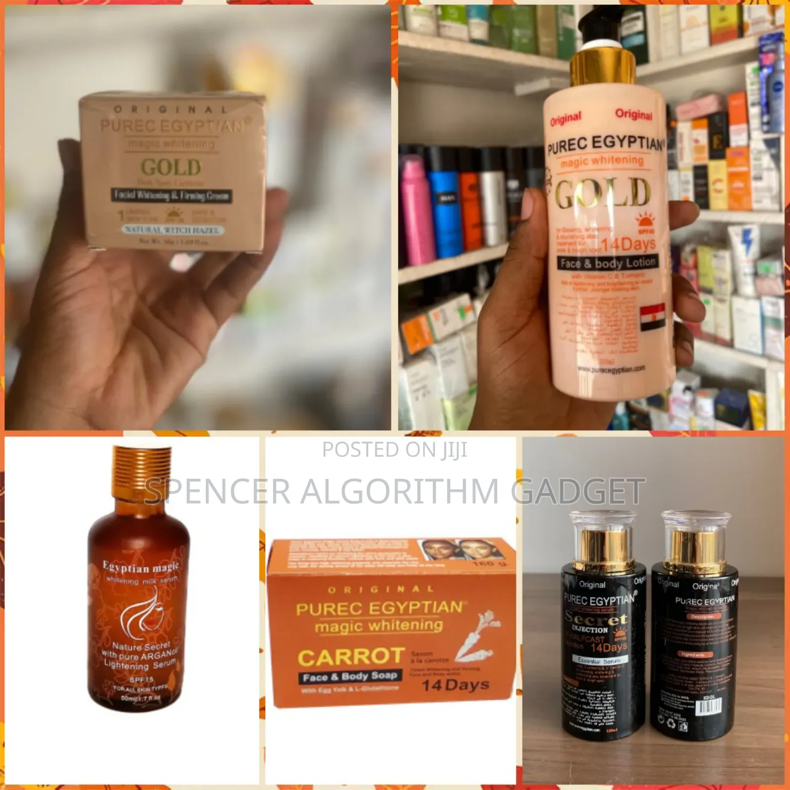 Pure Egyptian Gold/Secrete Set/ Egyptian Magic Whitening Milk Serum