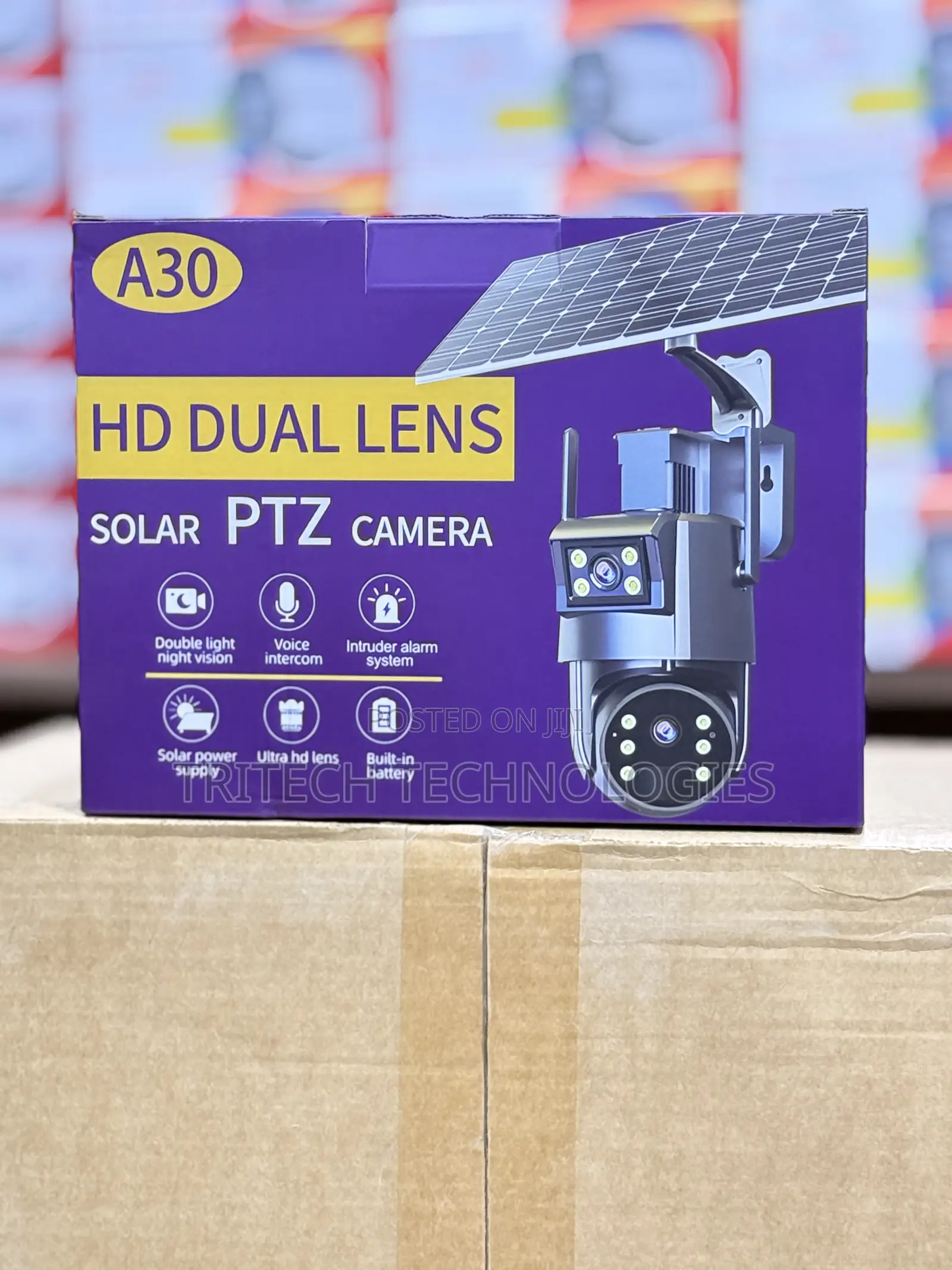 Ubox A30 4g Solar Dual Camera
