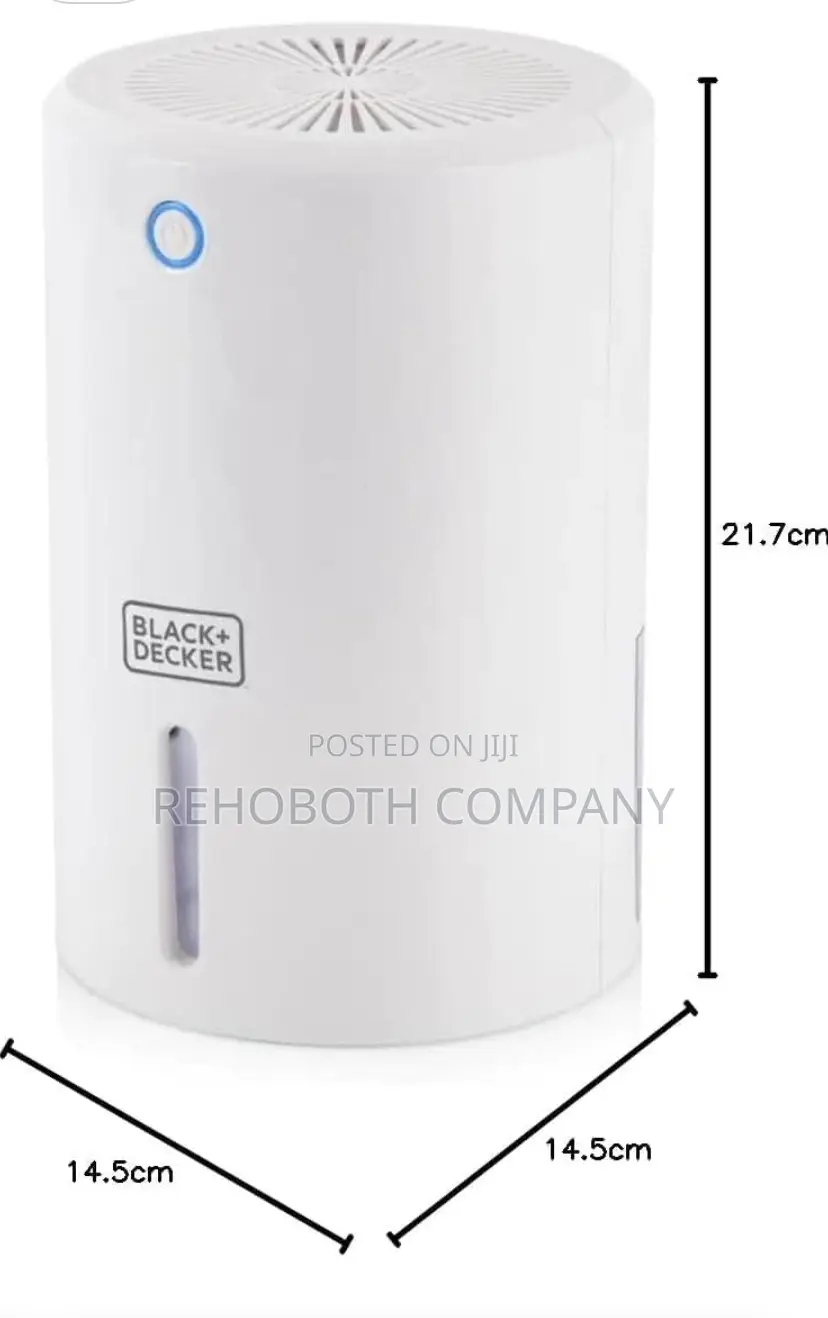Black+Decker Bxeh60001gb 900ml Portable Mini Dehumidifier, White