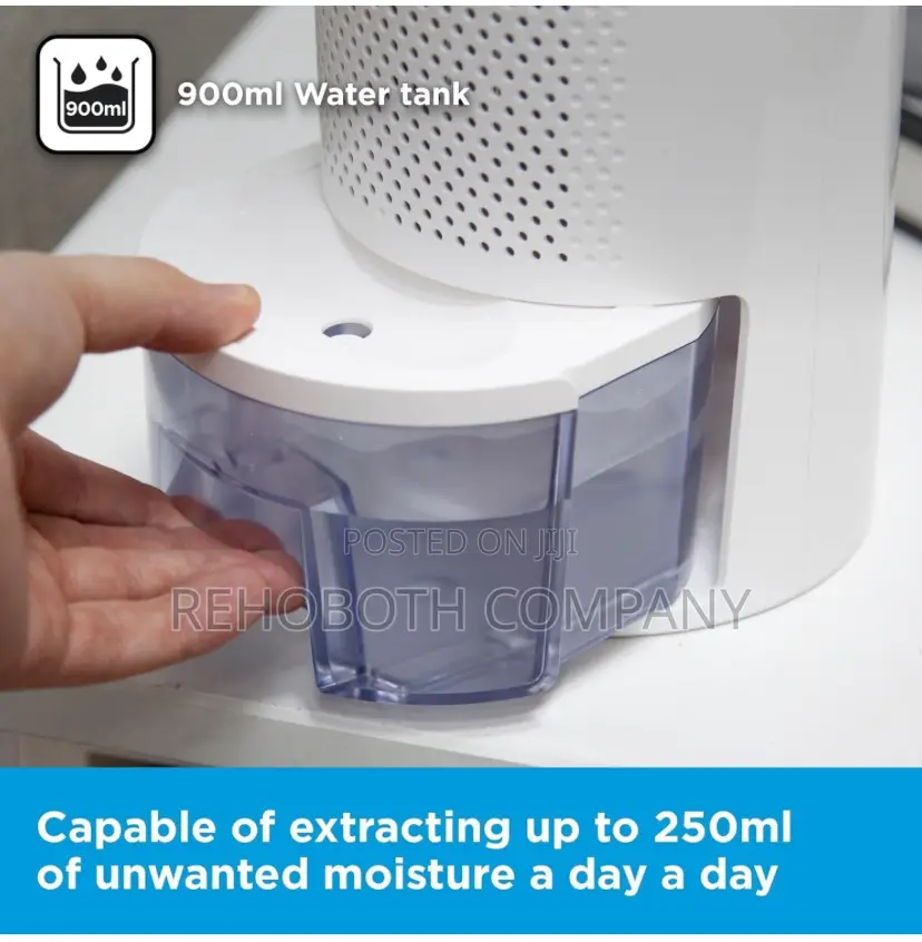 Black+Decker Bxeh60001gb 900ml Portable Mini Dehumidifier, White