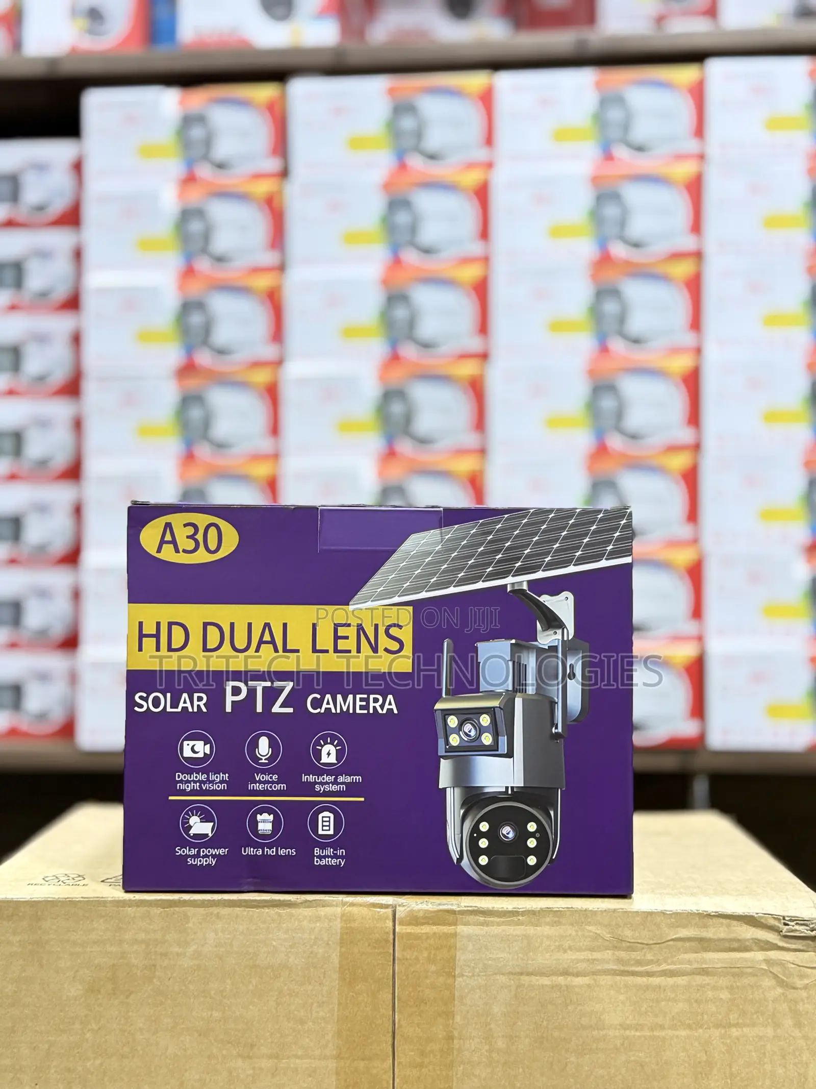 Ubox A30 4g Solar Dual Camera